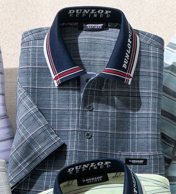 「＜ダンロップ・リファインド＞ＩＺＵＭＯ　ＢＲＡＮＤ　５分袖ポロシャツ（メンズポロシャツ）」｜ネイビー