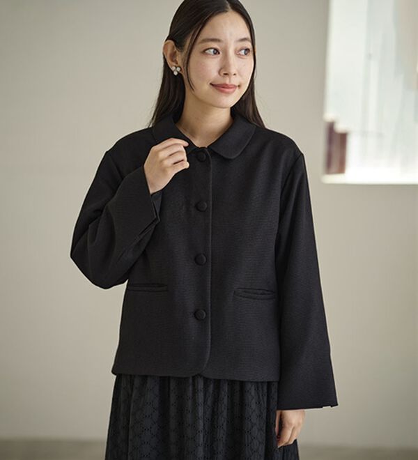 BELLUNA（ベルーナ）の「ドビー素材ショールカラージャケット（その他ジャケット）」｜詳細画像