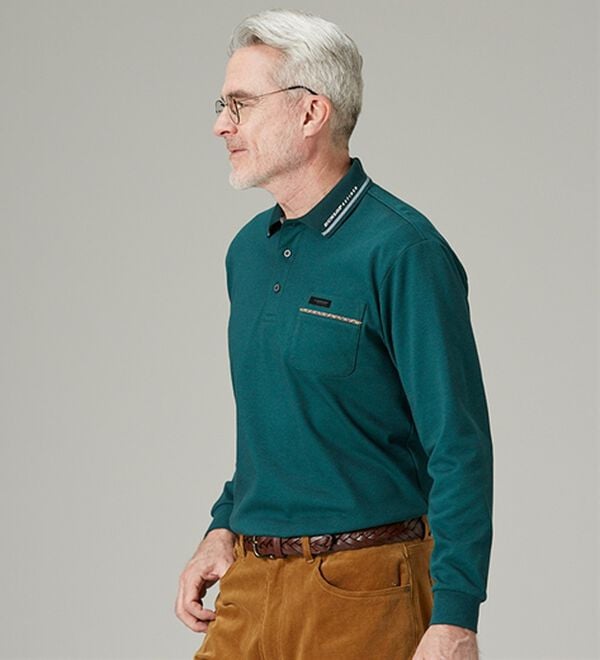 「＜ダンロップ・リファインド＞日本製裏起毛ポロシャツ（メンズポロシャツ）」｜詳細画像