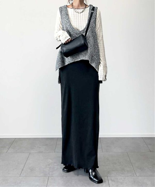 GeeRA（ジーラ）の「表面感配色メローカットソー（カットソー）」｜詳細画像