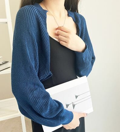 GeeRA（ジーラ）の「畦編ショートボレロカーディガン（その他カーディガン）」