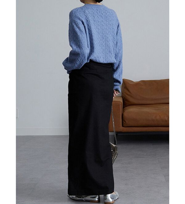 RANAN（ラナン）の「＜U.S.POLO ASSN.ユーエスポロアッスン＞ ワンポイントケーブルニット（ニット・セーター）」｜詳細画像