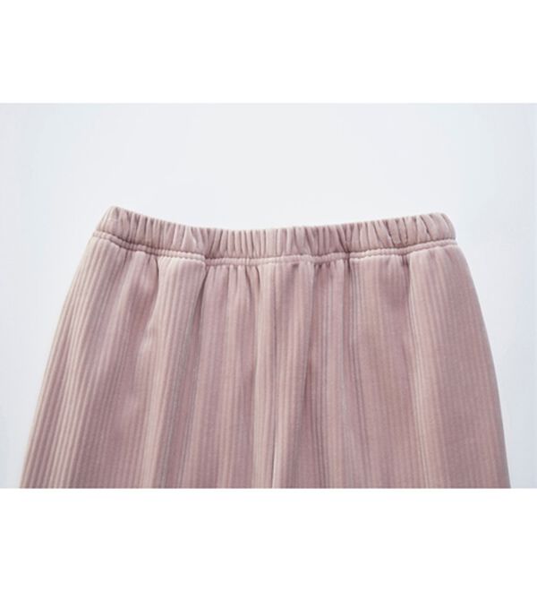 YU'NOW（ユナウ）の「【上下２点セット】ベロアリボンルームウェア（パジャマ・ルームウェア）」｜詳細画像