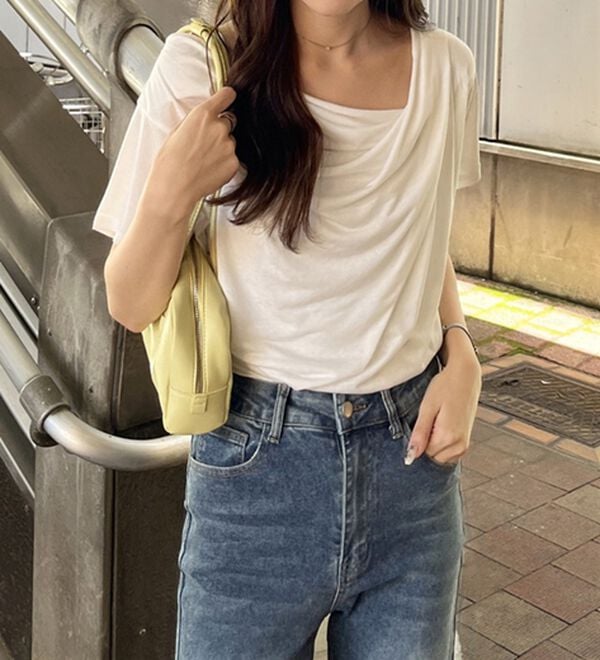 GeeRA（ジーラ）の「スラブシアーオフショルトップス（カットソー）」｜詳細画像