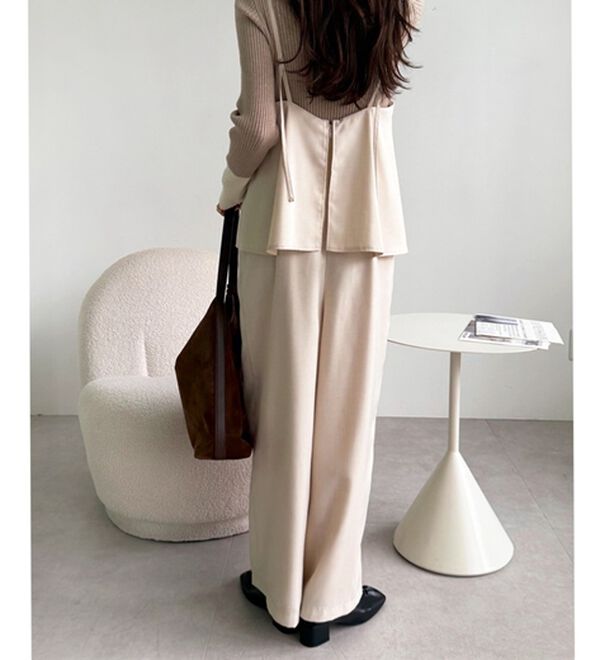 GeeRA（ジーラ）の「セットアップ風キャミソールサロペット（オールインワン）」｜詳細画像