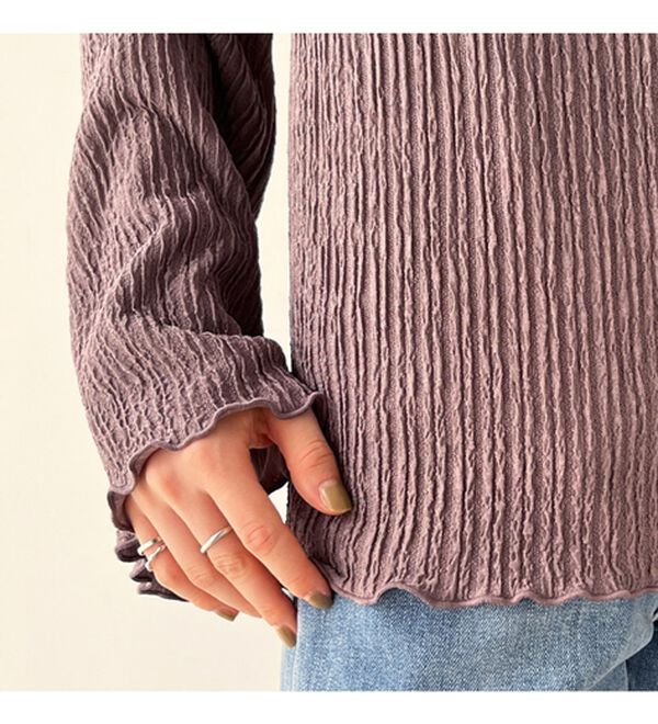 GeeRA（ジーラ）の「前後２ｗａｙフレアスリーブカットソー（カットソー）」｜詳細画像