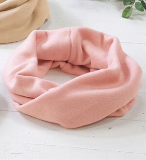 「ｅｃｌａＴｓｔｙｌｅ（Ｒ）　首ポカふんわりネックウォーマー（ストール・スカーフ・マフラー）」｜ピンク