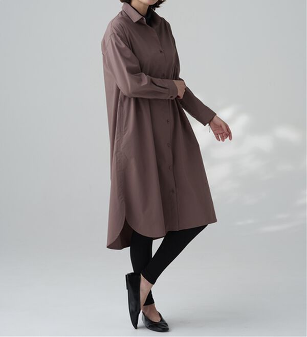 BELLUNA（ベルーナ）の「＜ＳＯＬＯＴＥＸ（Ｒ）＞ストレッチシャツワンピース（シャツワンピース）」｜詳細画像