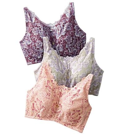 「【３色組】グラマーさんの贅沢レースブラ（ブラジャー）」