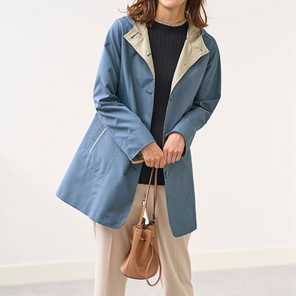 BELLUNA（ベルーナ）の「花粉対策！配色スプリングコート（ハーフコート）」｜詳細画像