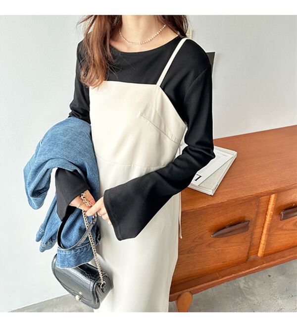 GeeRA（ジーラ）の「バックストラップデザインキャミワンピース（その他ワンピース）」｜詳細画像