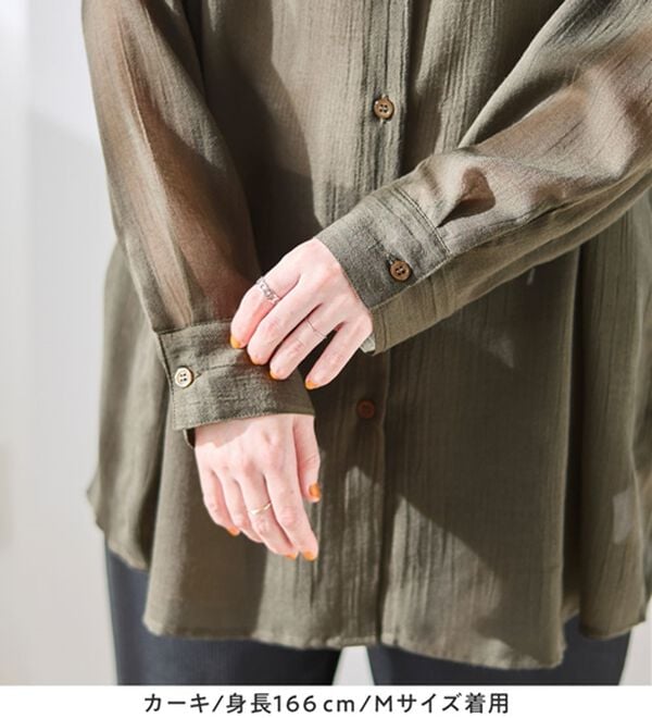 Viola e Viola（ヴィオラ エ ヴィオラ）の「シアーゆったりシャツ（シャツ）」｜詳細画像