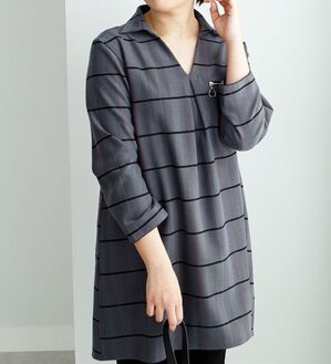 BELLUNA（ベルーナ）の「ジッパー使いスキッパーチュニック（チュニック）」｜詳細画像