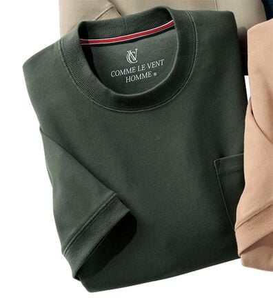 「＜コムルヴァン・オム＞大人のワッフルＴトレーナー（メンズＴシャツ）」