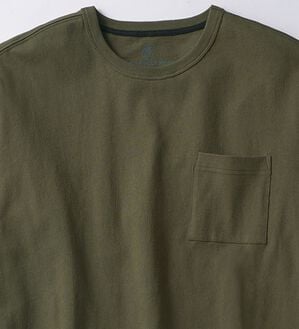「綿１００％ベーシックＴシャツ（メンズＴシャツ）」｜カーキ