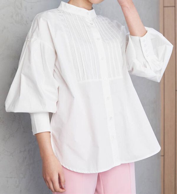 RANAN（ラナン）の「タック使いボリューム袖ブラウス（ブラウス）」｜詳細画像