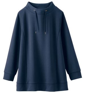 BELLUNA（ベルーナ）の「ワイドネックサイド切替プルオーバー（カットソー）」｜ネイビー