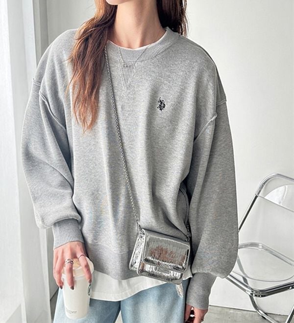 GeeRA（ジーラ）の「【U.S. POLO ASSN.】スウェットライクニット（ニット・セーター）」｜詳細画像