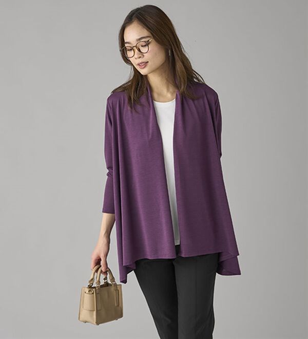 BELLUNA（ベルーナ）の「＜クールスラブ＞ドレープカーディガン（その他カーディガン）」｜詳細画像