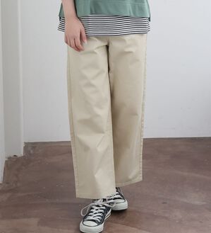 A HAPPY MARILYN（アハッピーマリリン）の「【Ｍ～７Ｌ】【選べる丈】【夏でも穿きたい】美脚＆美尻が叶う 優勝！ 着痩せ ワイドパンツ（ワイドパンツ・ガウチョ）」｜チノ／アイボリー