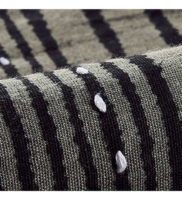 BELLUNA（ベルーナ）の「綿麻素材ストライプ切替チュニック（チュニック）」｜詳細画像