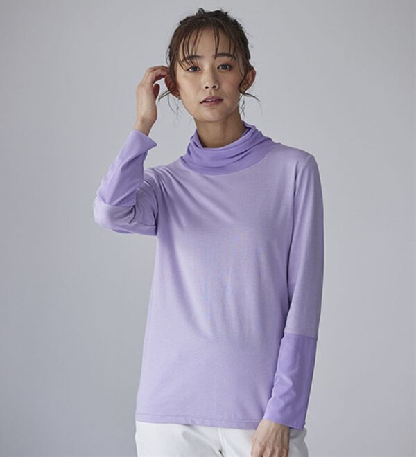 BELLUNA（ベルーナ）の「チュールデザイン首元ゆったりインナー（カットソー）」｜詳細画像