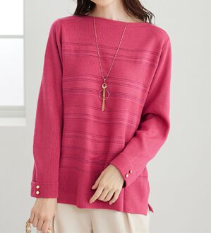 BELLUNA（ベルーナ）の「ラメ入りミラノリブニットプルオーバー（ニット・セーター）」｜詳細画像