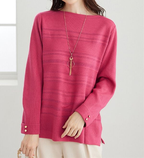 BELLUNA（ベルーナ）の「ラメ入りミラノリブニットプルオーバー（ニット・セーター）」｜詳細画像