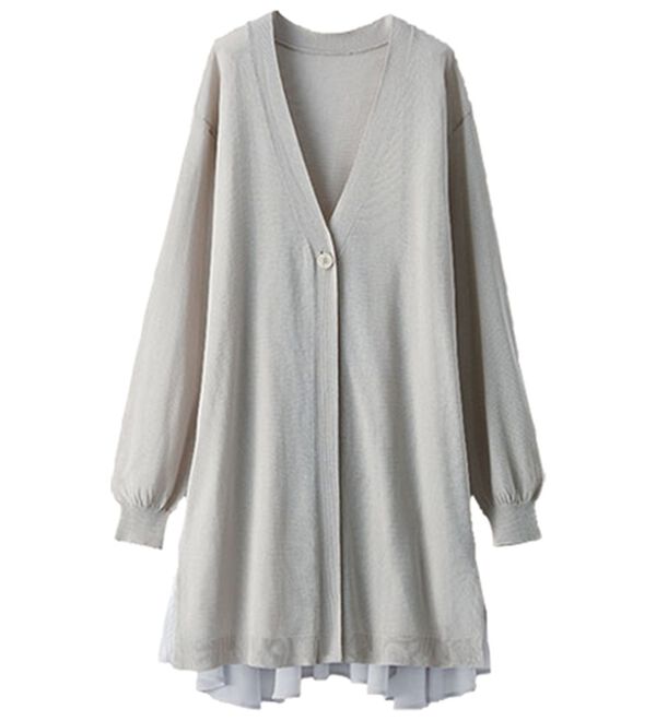 BELLUNA（ベルーナ）の「スタイルアップ！バックフレアカーディガン（ニットカーディガン）」｜詳細画像