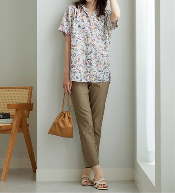 BELLUNA（ベルーナ）の「＜ベルクリーン＞抗菌防臭冷感ストレッチ美脚パンツ（フルレングスパンツ）」｜詳細画像