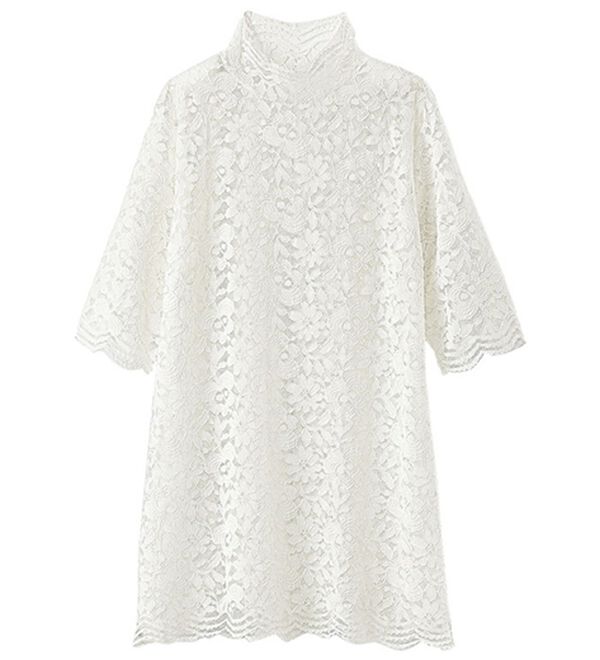 BELLUNA（ベルーナ）の「脱Ｔシャツレースインナー（ブラウス）」｜オフ白