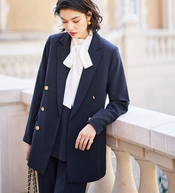 GeeRA（ジーラ）の「【入卒式/セレモニー】着回しベスト＆ジャケットセットスーツ（パンツスーツ）」｜詳細画像