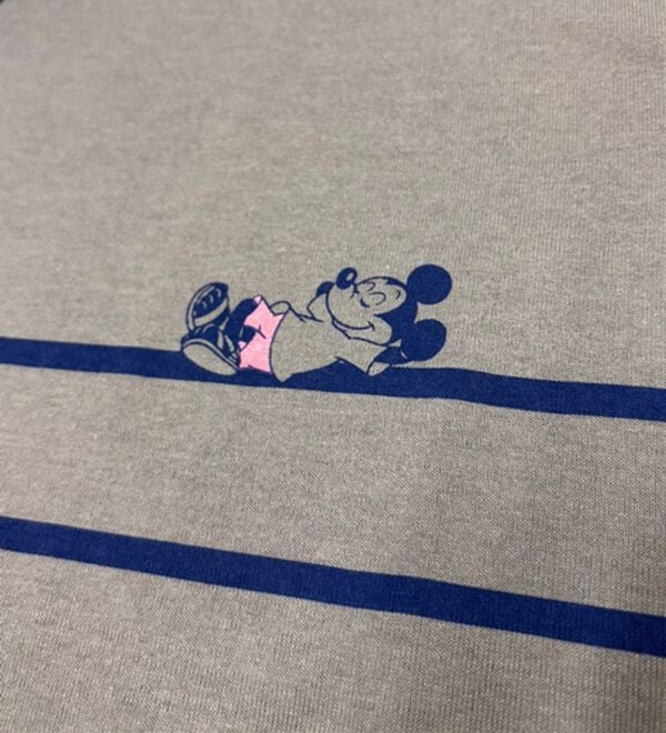 BELLUNA（ベルーナ）の「＜Ｄｉｓｎｅｙ＞【ミッキー】ボーダープリントボックスシルエットTシャツ（カットソー）」｜詳細画像