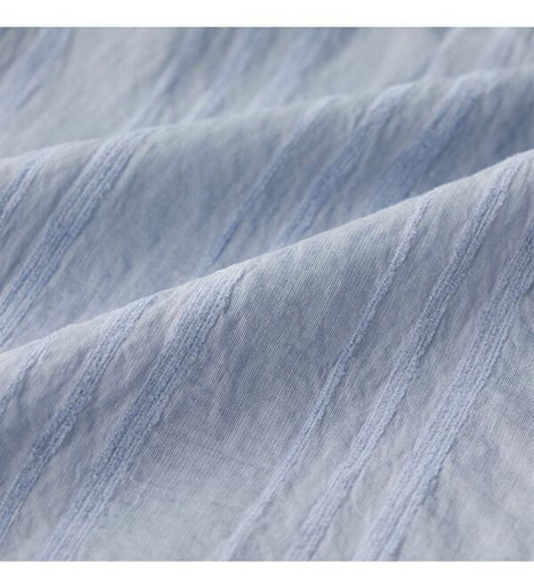 GeeRA（ジーラ）の「バンドカラーシアーストライプシャツ（シャツ）」｜詳細画像