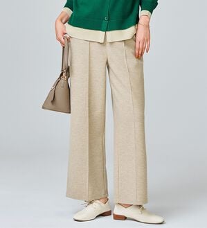 BELLUNA（ベルーナ）の「圧縮ニット素材ワイドパンツ（ワイドパンツ・ガウチョ）」｜詳細画像