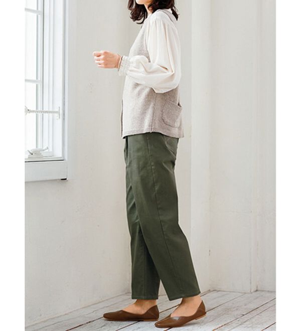 ルフラン（ルフラン）の「ゆったりやわらか素材のデニムパンツ（ワイドパンツ・ガウチョ）」｜詳細画像