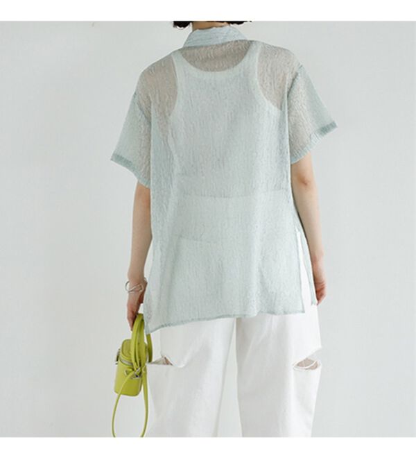 GeeRA（ジーラ）の「ニュアンスワッシャーシアーシャツ（シャツ）」｜詳細画像