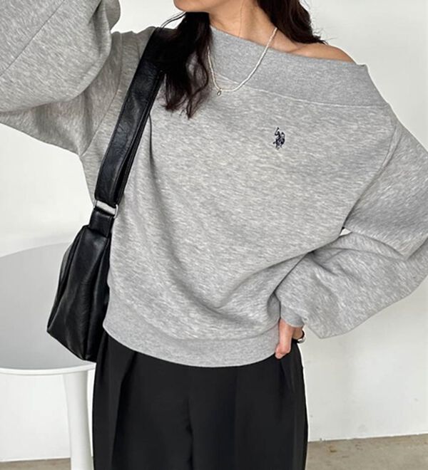 RANAN（ラナン）の「＜U.S.POLO ASSN.＞ワンショルスウェット（トレーナー・スウェット）」｜詳細画像