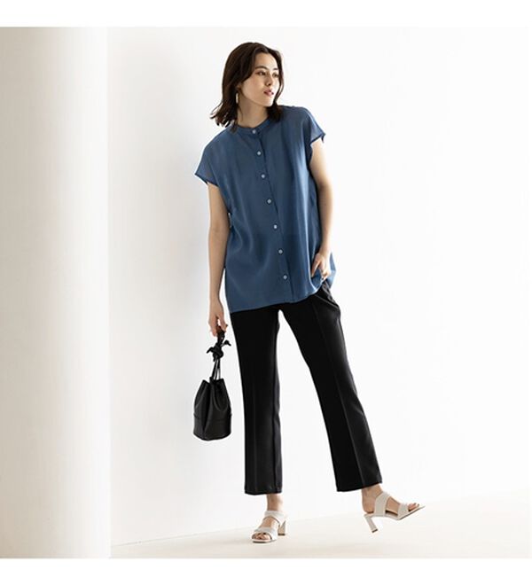 GeeRA（ジーラ）の「楽ちん＆キレイ見え美脚フレアーパンツ（フルレングスパンツ）」｜詳細画像