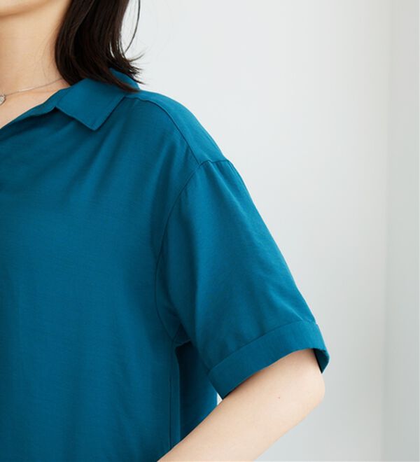 BELLUNA（ベルーナ）の「レーヨンナイロン素材シャツワンピース（その他ワンピース）」｜詳細画像