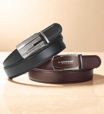 「【２本組】＜ダンロップ・リファインド＞らくらく着脱ベルト（メンズベルト）」