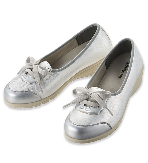 ルフラン（ルフラン）の「４Ｅレースアップスニーカーパンプス（パンプス）」｜ホワイト