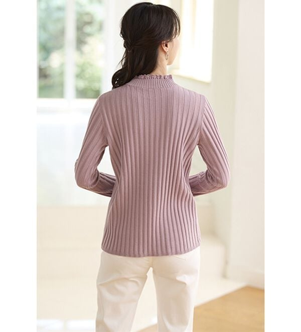 BELLUNA（ベルーナ）の「ウール入りウォッシャブルセーター（ニット・セーター）」｜詳細画像