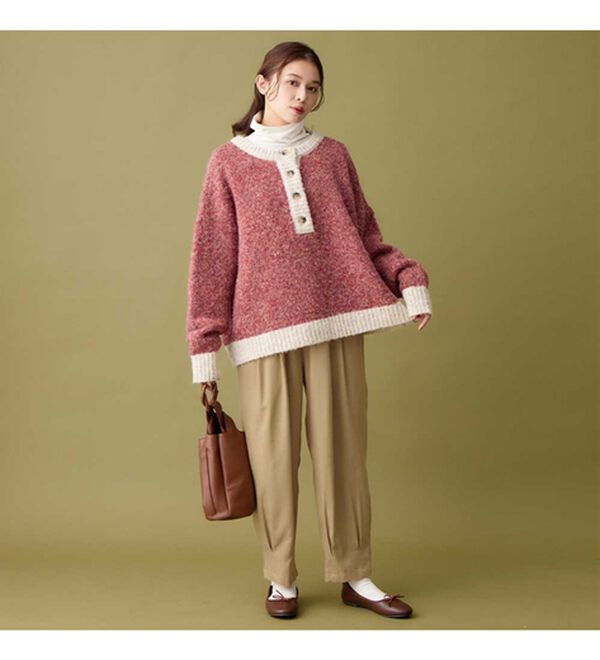 Viola e Viola（ヴィオラ エ ヴィオラ）の「ふんわりやわらか素材のゆるパンツ（フルレングスパンツ）」｜詳細画像