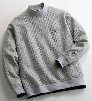 「＜フィラ＞フクレジャカードハイネックトレーナー（メンズトレーナー）」｜グレー
