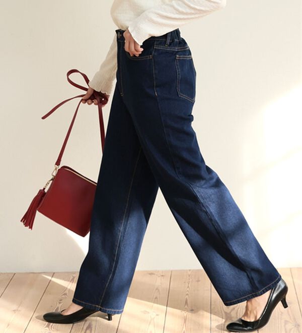 A HAPPY MARILYN（アハッピーマリリン）の「【Ｍ～７Ｌ】＜新色追加＞美脚＆美尻が叶う！優勝ワイドパンツ（ワイドパンツ・ガウチョ）」｜詳細画像