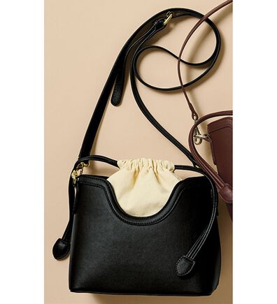 RANAN（ラナン）の「巾着切替デザインショルダーバッグ（ハンドバッグ）」