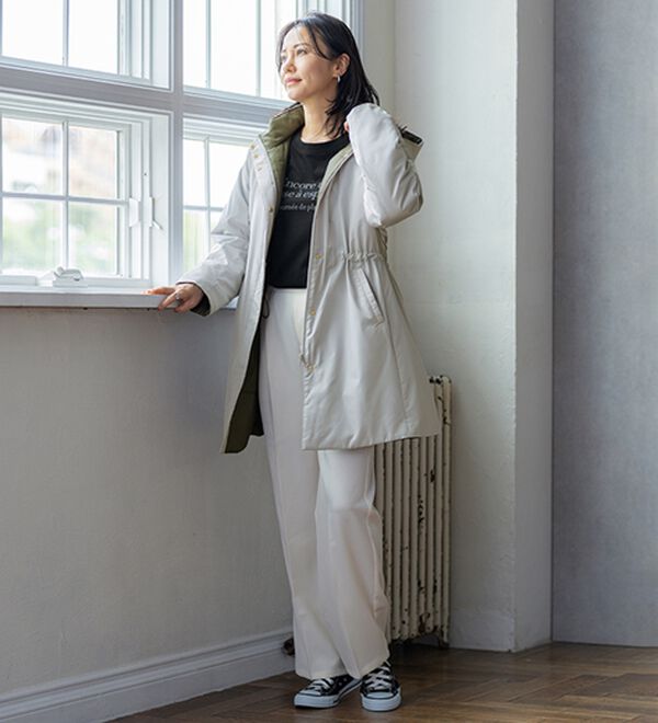 BELLUNA（ベルーナ）の「Ａｉｒｙ　＆Ｗａｒｍ　あったか軽量デザインコート（ロングコート）」｜詳細画像