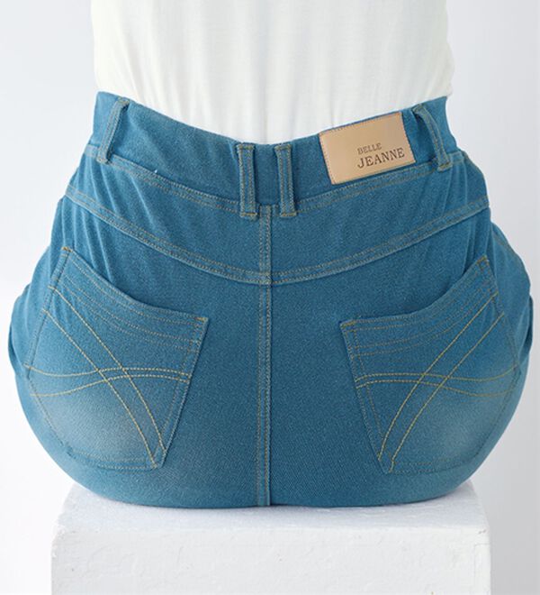 BELLUNA（ベルーナ）の「新感覚！かのこ素材ニットデニムパンツ（フルレングスパンツ）」｜詳細画像