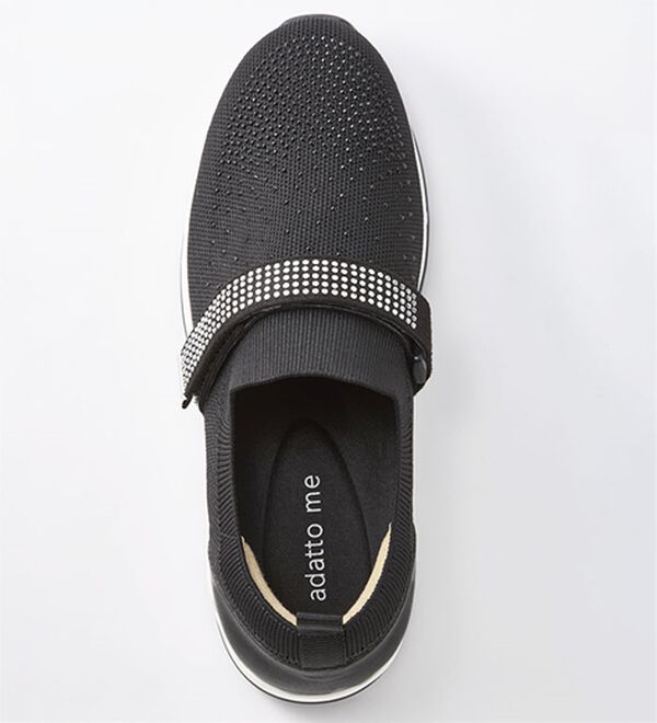 ルフラン（ルフラン）の「ビジュー付４Ｅベルトニットスニーカー（スニーカー）」｜詳細画像